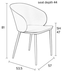 Kunststof Kuipstoel Zwart Polypropyleen