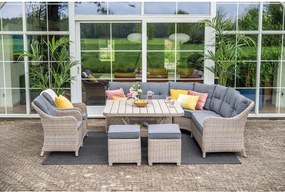 Garden Impressions Nova lounge dining set 6-delig - mystic grey