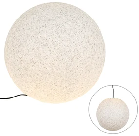 Moderne buitenlamp grijs 56 cm IP65 - Nura Modern E27 IP65 Buitenverlichting bol / globe / rond