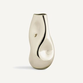 Vaas in metallic glas H43 cm, Cozi