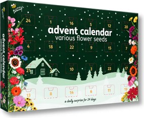 Buzzy seeds adventskalender met 24 zakjes bloemenzaden!