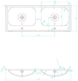 Best Design Bora badmeubel zonder kraangaten 120cm eiken bruin