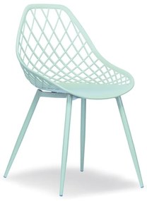 CHICO stoel mint - modern, opengewerkt, voor de keuken / tuin / café