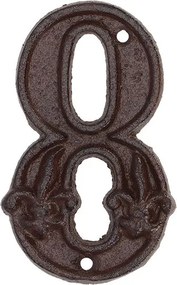 Esschert Design huisnummer 8 - LxBxH: 7,8x1,1x12,6cm