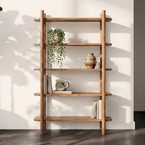 Retro Stellingkast Acacia Hout - 110x53x170cm.