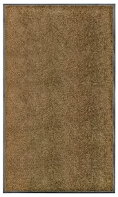 vidaXL Deurmat wasbaar 90x150 cm bruin