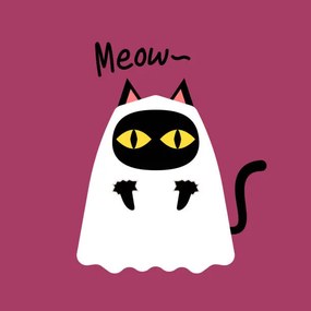 Ilustratie Cute black cat and Pumpkin head, Judyjump