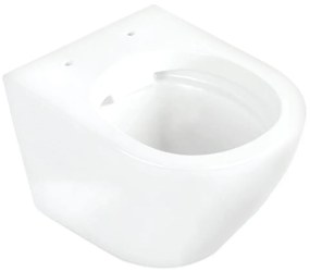 Kerra Delos randloos hangend toilet met softclose zitting wit