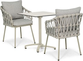 Tuinset 2 personen 707 cm Rope Zand/Beige Coco Oliva/Marano