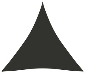 vidaXL Zonnescherm driehoekig 4,5x4,5x4,5 m oxford stof antracietkleurig