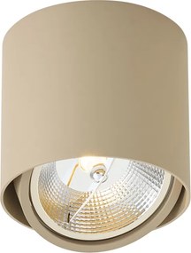 Moderne plafondspot taupe GU10 AR111 kantelbaar - Impact