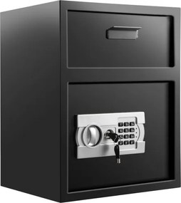 VEVOR Veiligheidskluis 48 L (36 x 30 x 45 cm) Digitale Deposito Afstortkluis, met Digitale Toegangs- en Onderdrukkingstoetsen, Elektronische Veiligheidskluis van Kohlenstoffstaal, 2 Sleutels voor Laptop, Juwelen, Elektronica enz.