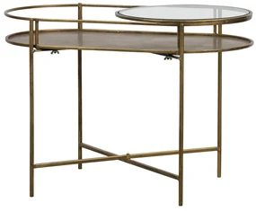 BePureHome Adorable Antique Brass Bijzettafel Ovaal - 65 X 37cm.