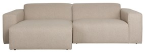 Zuiver Milka Cappuccino Kleine Bank Met Chaise Longue Links Cappuccino