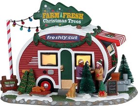 Lemax - 'Farm Fresh Christmas Trees' - Verlicht figuur - Exclusief adapter (werkt ook op batterijen)