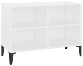 vidaXL Tv-meubel met metalen poten 69,5x30x50 cm wit