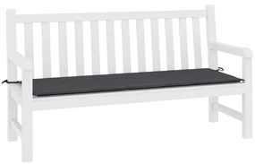 vidaXL Tuinbankkussen 200x50x3 cm antracietkleurig