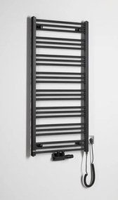 Aqualine handdoek radiator verwarmings element 300Watt - 35cm zwart mat
