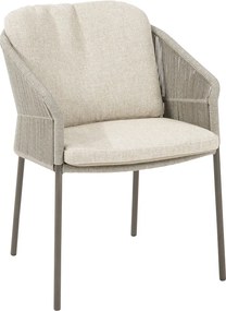 Taste by 4 Seasons Florence tuinset 7-delig - Prado tuintafel Ø160 cm - ceramic sabbia latte