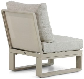 Hoek loungeset 6 personen Aluminium/Polywood (teakfinish) Taupe  Lifestyle Garden Furniture Lezo