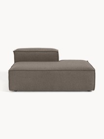 Chaise longue module Lennon uit bouclé