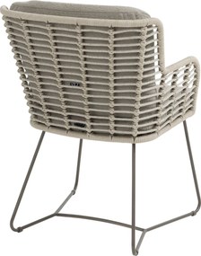Tuinstoel Aluminium/rope Taupe-naturel-bruin 4 Seasons Outdoor Fabrice
