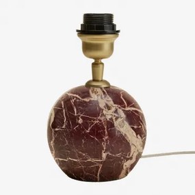 Marvexi Natuurlijke Stenen Tafellampvoet Rood Marmer Cherry Gold - Sklum
