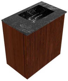 Mondiaz Joya DLux 40cm toiletmeubel ruby met wastafel faye rechts zonder kraangat lava