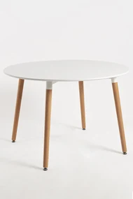 Tower Tafel Rond 110 cm Wit