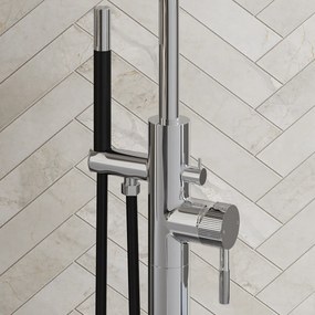 Saniclear Talpa Stripes Pro vrijstaande badkraan chroom