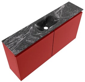 Mondiaz Ture DLux toiletmeubel 100cm fire met wastafel lava midden met kraangat