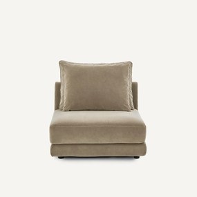 Modulaire bank in stonewashed fluweel, TIBERIO