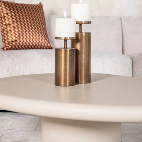 Richmond Interiors Clayton Beige Salontafel Kiezelvorm - 107 X 89cm.