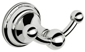 Nemo Spring Orla haak dubbel messing wandmontage 12232A