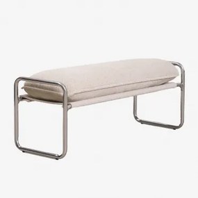Matilda Gestoffeerde Bank 110 Cm Bouclé Natuurlijke Kleuren - Sklum