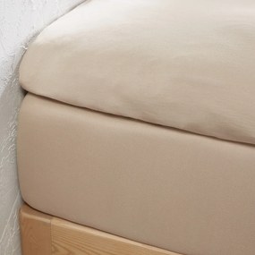 Hoeslaken in jersey voor topdekmatras, 30% recycled katoen