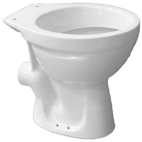 Go by Van Marcke vrijstaande wc pot 47,6x35,7x39,1cm porselein wit muuraansluiting zonder zitting DELTA WC P (FS175235CK0000)