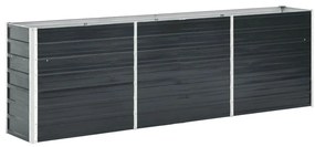 vidaXL Plantenbak verhoogd 240x40x77 cm gegalvaniseerd staal antraciet