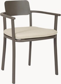 Stapelbare tuinstoelen Makena met armleuning, 4-delig