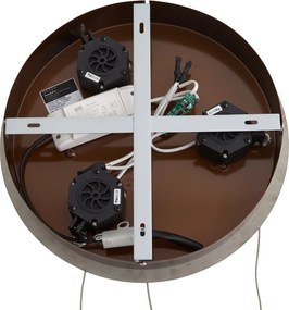 Design hanglamp rosé goud met amber glas incl. LED 3-staps dimbaar 3-lichts easylift - Fiera