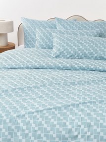 Perkal katoenen dekbedovertrek Inki met geometrische print