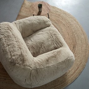 Zachte Vacht Fauteuil Beige