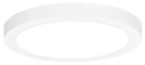Buitenlamp In- of opbouwspot wit 22 cm incl. LED 3 staps dim to warm - Trans Modern IP44 Buitenverlichting rond Lamp