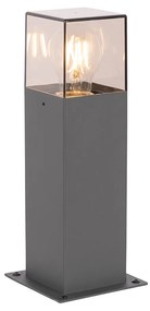 Smart industriële staande buitenlamp antraciet 30 cm incl. Wifi P45 - Denmark