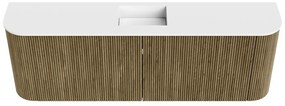 Mondiaz Joya 125cm toiletmeubel ronding links/rechts dusk met wastafel faye midden 1 kraangat talc