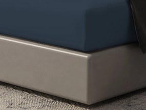 Hoeslaken Home - 100% natuurlijk katoen - 90x200 - antracietblauw