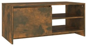 vidaXL Salontafel 102x50x45 cm bewerkt hout gerookt eikenkleurig