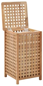 vidaXL Wasmand 39x39x65 cm massief walnotenhout