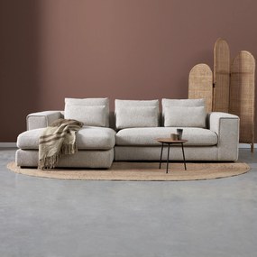 Hoekbank Met Divan Hoek Links Beige