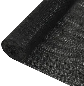 vidaXL Privacynet 195 g/m² 1,5x50 m HDPE zwart